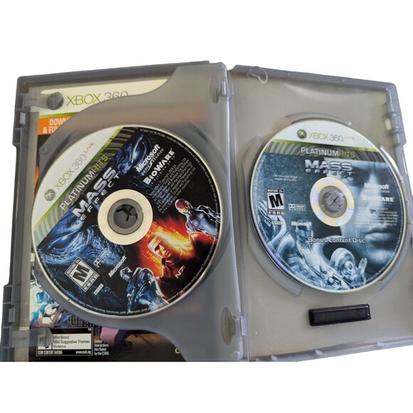 XBOX 360 Mass Effect  Complete Platinum Hits Blood Language Partial Nudity - Picture 3 of 4